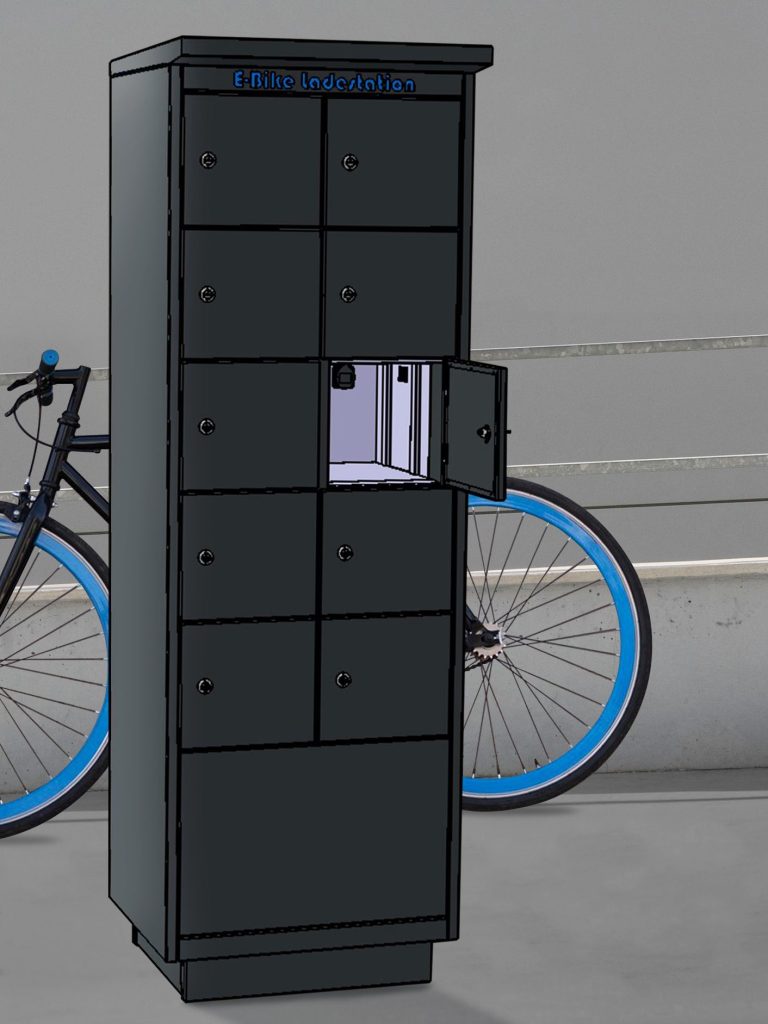 Outdoor E-Bike Ladestation